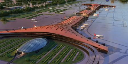 Airport 3ds max Vray exterior scene model 0002