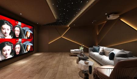Home Cinema 3ds max vray interior scene model 0044