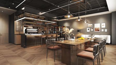 Coffee shop 3ds max vray interior scene model 0072