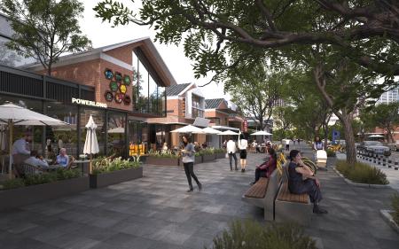 Modern Shopping Street Commercial Street 3ds max v