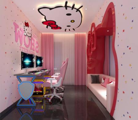 Gaming room 3ds max vray interio r scene model 002