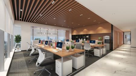 Office 3ds max vray interior scene model 0009