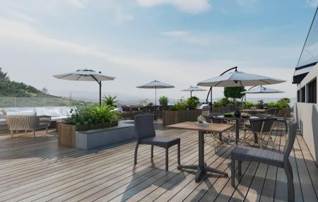 Modern Outdoor Restaurant _ Exterior Terrace 3ds m