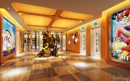 Hall 3ds max vray interior scene model 0005