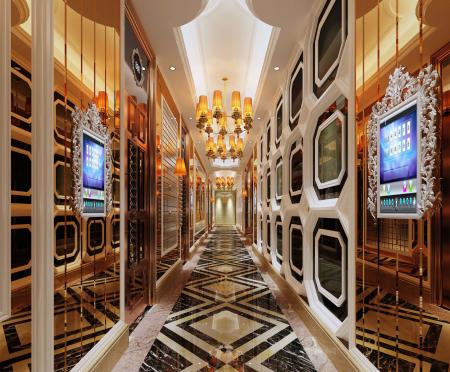 Karaoke aisle 3ds max vray interior scene model 00