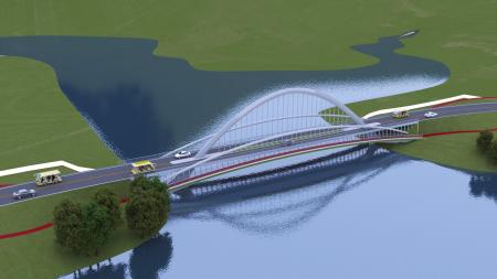 Bridge 3ds max vray exterior scene model 0010