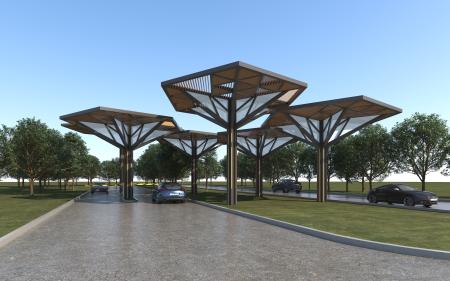 Modern Gallery frames Corridor Truss Residential G